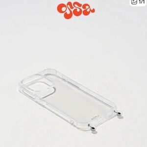 Ossa  Phone Accessories clear case and two bag charm handles.  New sealed